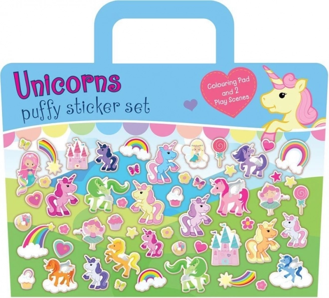 Set de stickere cu unicorni