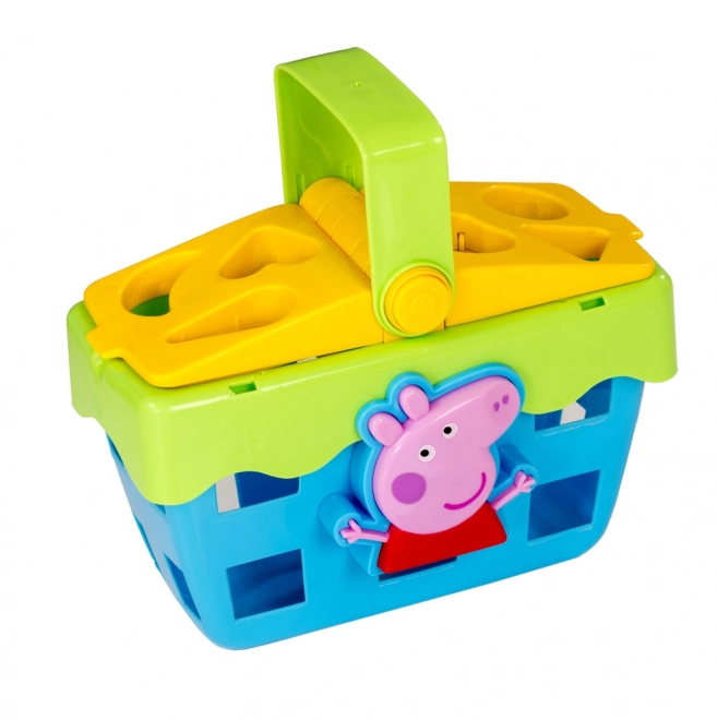 Coș de picnic Peppa Pig pentru sortat forme