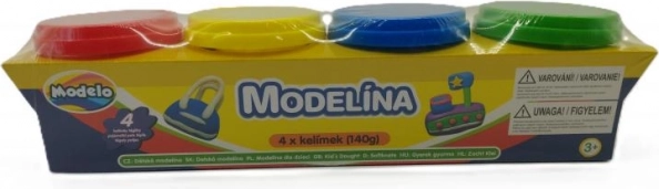 Set vesel de plastilină cu 4 culori