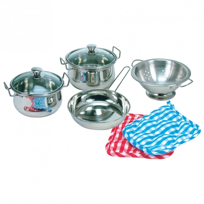 Set vesel vase pentru copii inox Bino