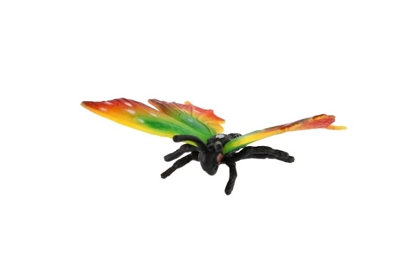 Fluture tropical Papilio colorat din plastic 6cm în pungă