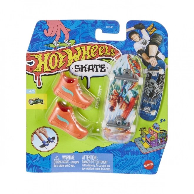 Skateboard venind cu pantofi deget Hot Wheels Skate Tony Hawk