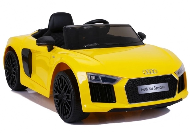 Mașinuță electrică Audi r8 pentru copii - galben