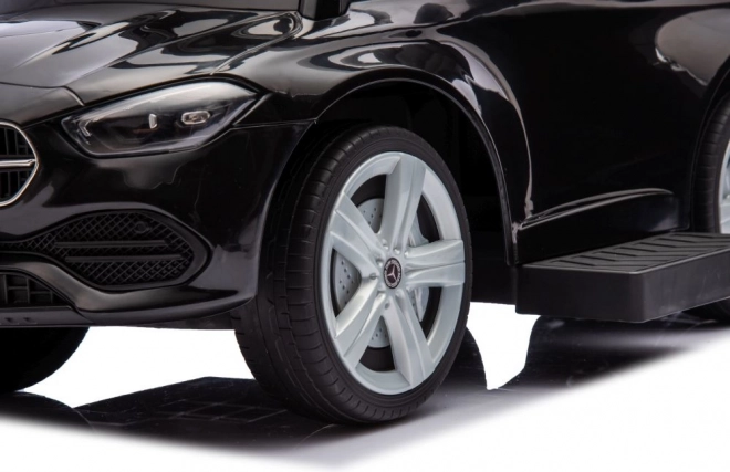 Vehicul de împins pentru copii cu mâner Mercedes 3v1 negru