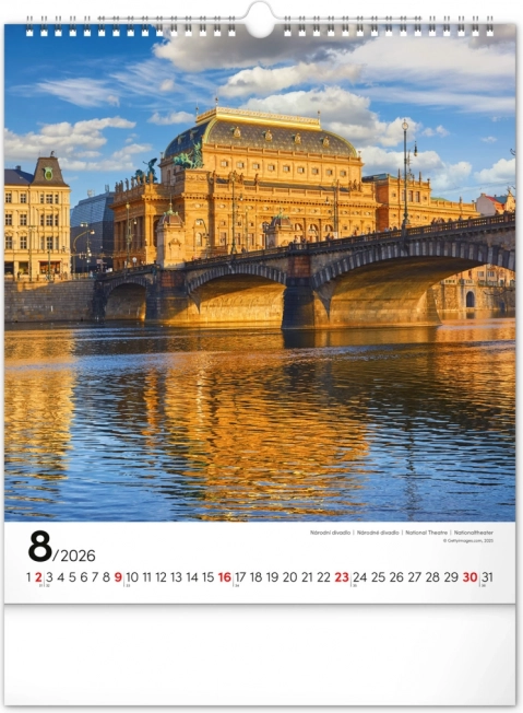 Calendar de perete Praga 2026