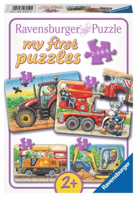 Ravensburger primele mele puzzle-uri cu vehicule 4 în 1