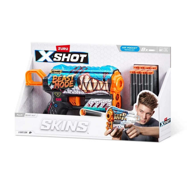 Wyrzutnia de jucării X-Shot Skins Flux 8 săgeți Beast Out