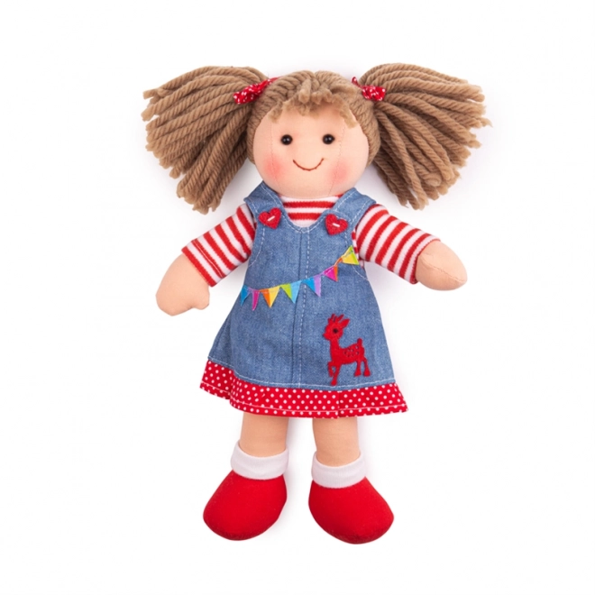 Păpușă textilă Hattie 28 cm de la Bigjigs Toys