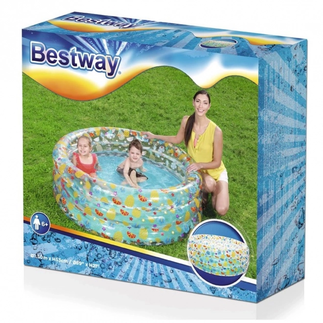 Bazin de grădină pentru copii Tropical 150x53 cm Bestway