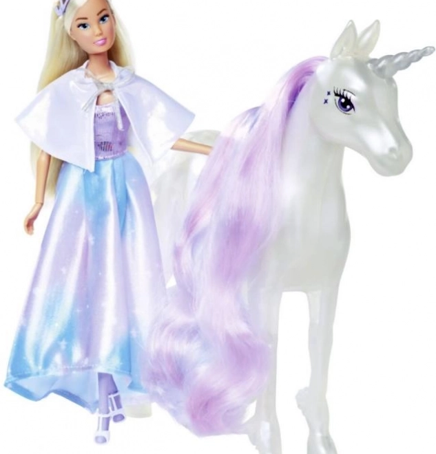 Păpușa Steffi cu unicorn