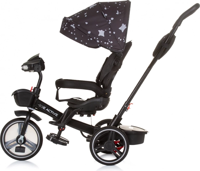 Chipolino tricicletă cu copertină Be Active 2în1 Obsidian
