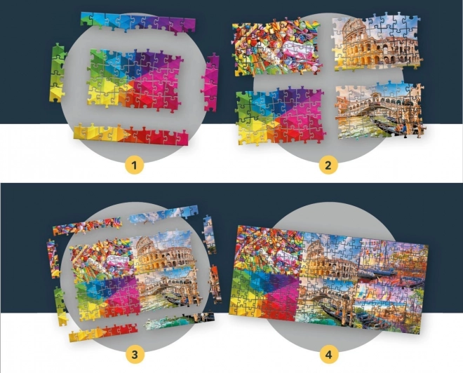 Puzzle Romantic Sunset: Cappadocia, Turcia 500 piese