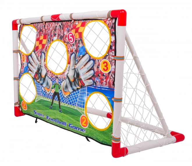 Poartă de fotbal mega cu țintă