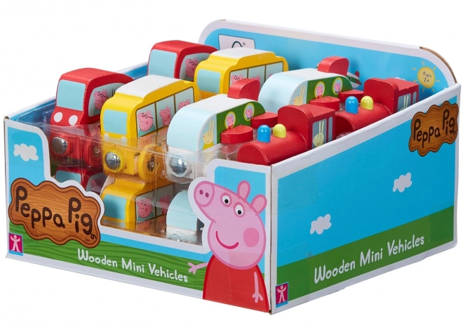 Vehicul din lemn Mini Peppa Pig Tm Toys