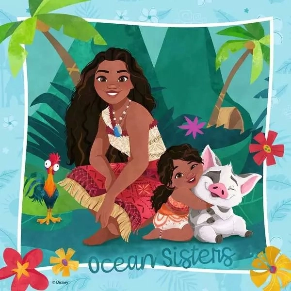 Puzzle Vaiana 2, 3x49 piese
