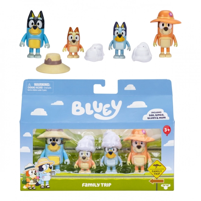 Figurine Bluey Excursie de Familie