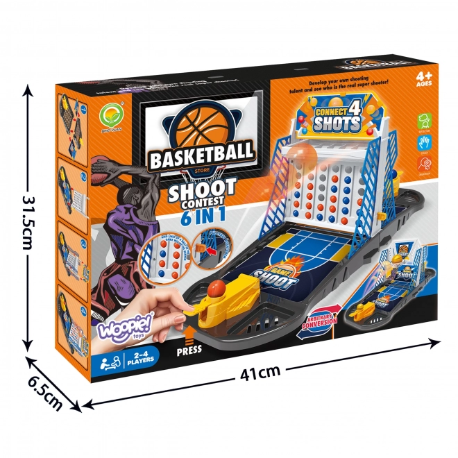 Jocul de îndemânare mini baschet