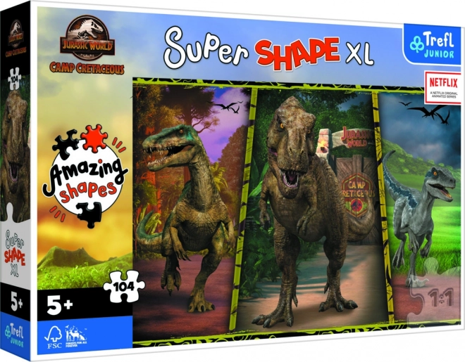 Puzzle Super Shape XL Jurassic World: Camp Cretacic 104 de piese