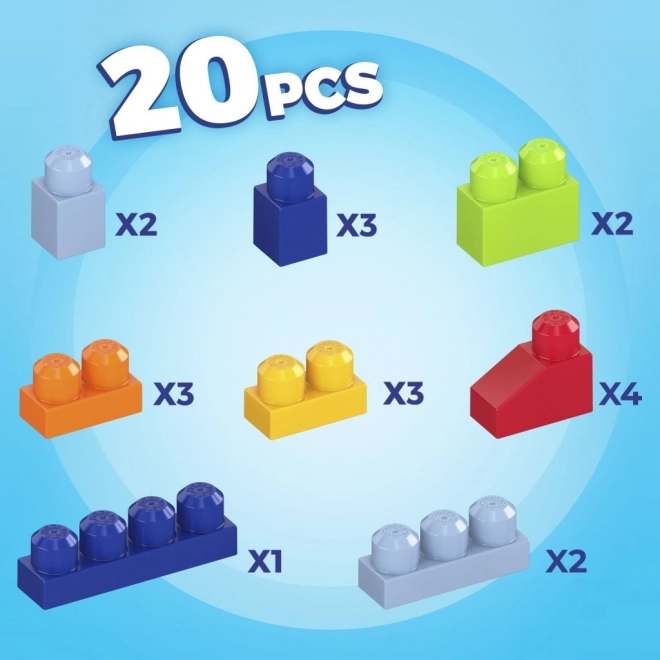 Cărămizi Mega Bloks în cărucior