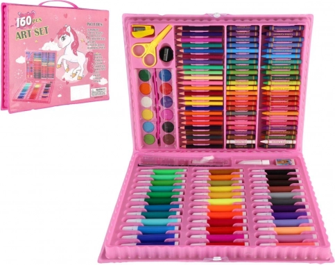 Set creativ de pictură cu unicorn în geantă din plastic, 160 piese