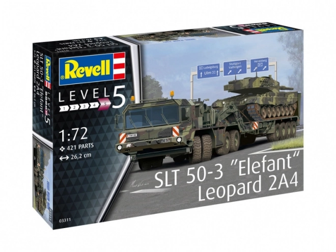 Model de plastic SLT 50-3 Elefant și Leopard 2A4