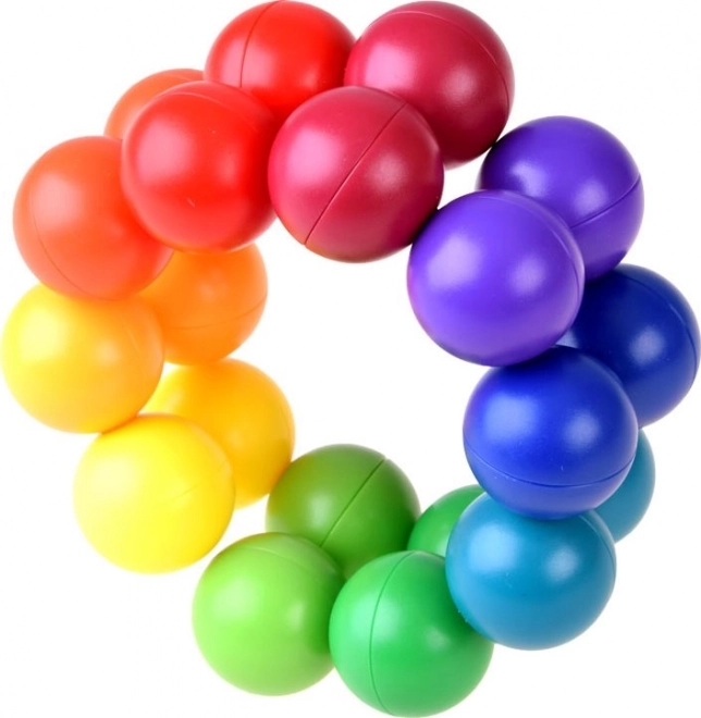 Joc logic educativ cu bile colorate