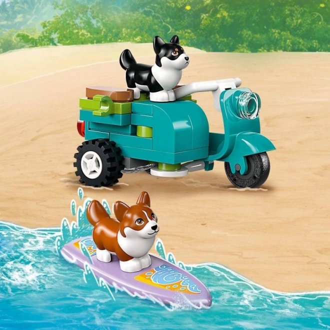 Lego Friends aventura cu câini surferi și scuter
