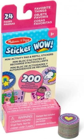 Rezerve autocolante Sticker Wow – obiecte preferate