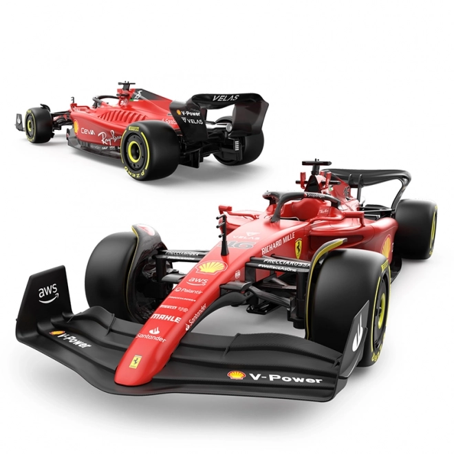 Mașinuța Ferrari F1 75 roșie telecomandată Rastar 1:12