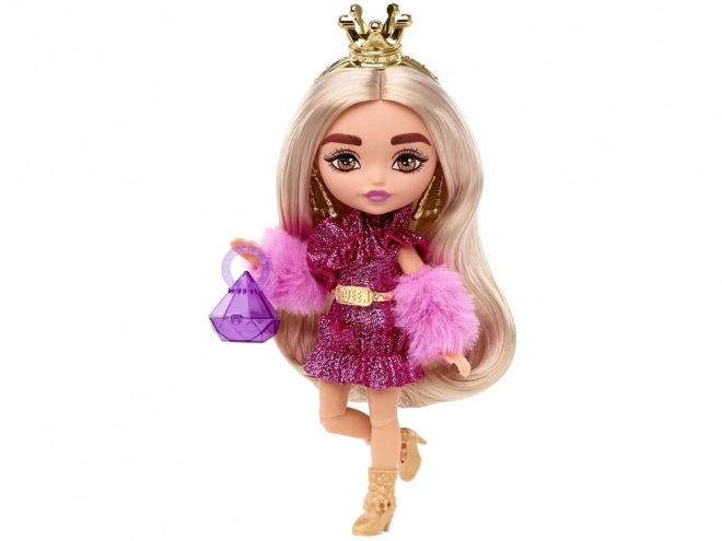 păpușă Barbie Extra Minis în ținută de petrecere