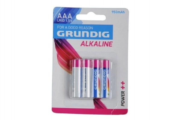 Baterii AAA Alcaline Grundig 4 bucăți