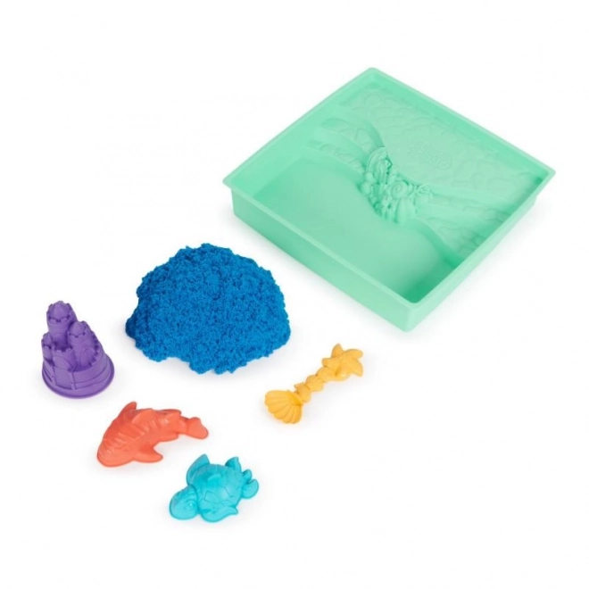 Kinetic Sand set cutie cu nisip lichid albastru