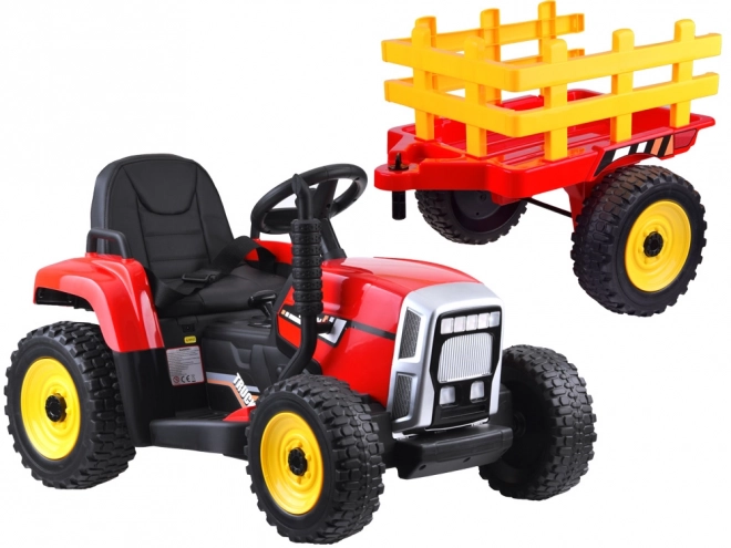 Tractor cu remorcă electric pentru copii Jokomisiada – Roșu