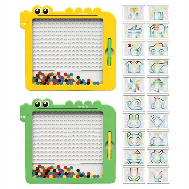 Tablă magnetică pentru copii MagPad Dinozaur de la WOOPIE