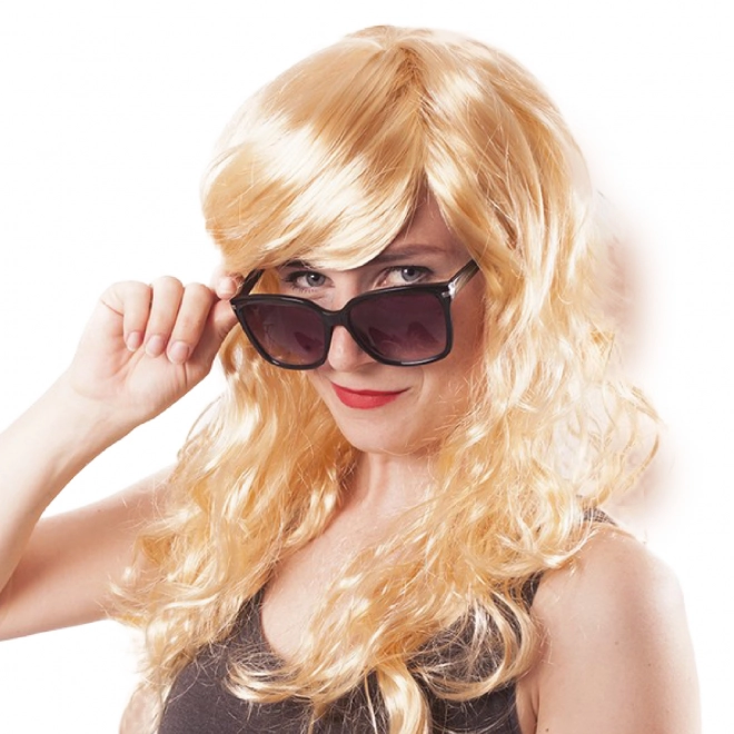 Perucă blondă de carnaval