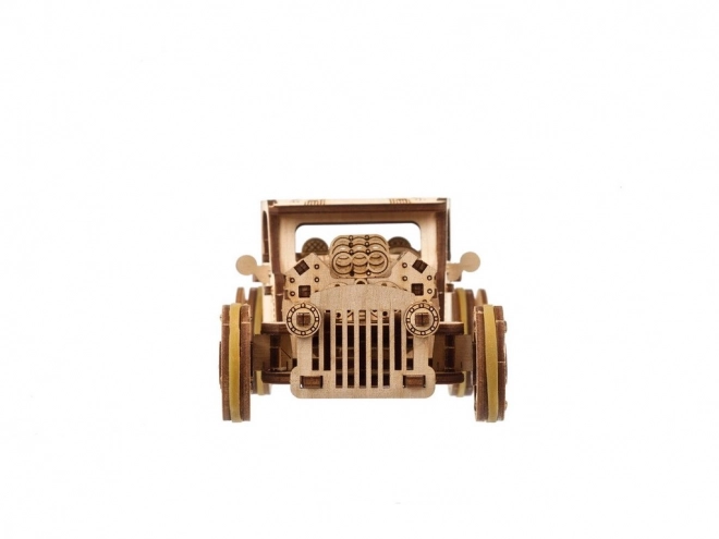 Puzzle mecanic din lemn 3D Ugears Hot Rod Furious