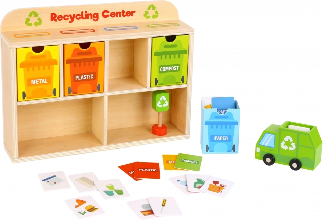 Tooky Toy Centrul Educațional de Reciclare din Lemn