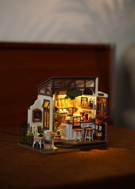 RoboTime puzzle 3D din lemn – cafenea