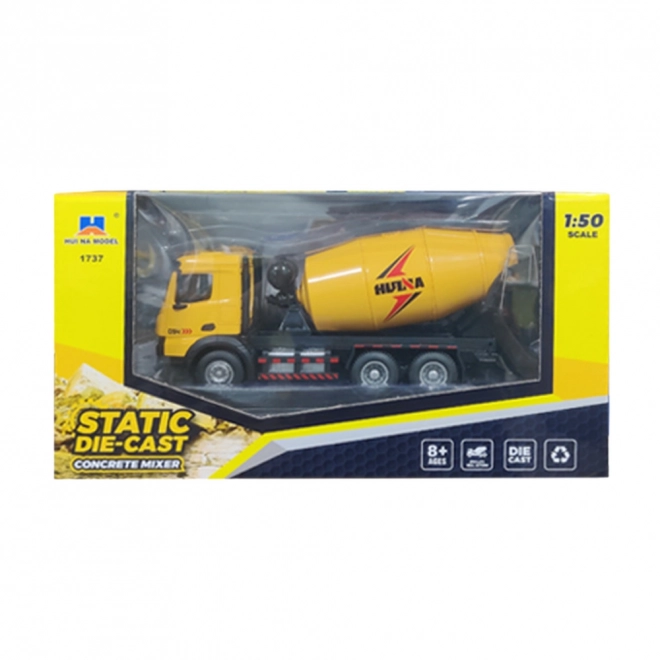 Vehicul de construcție betonieră Huina galben