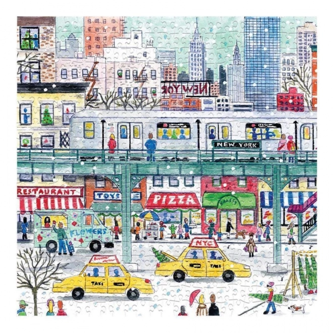 Puzzle Galison New York iarna 500 piese