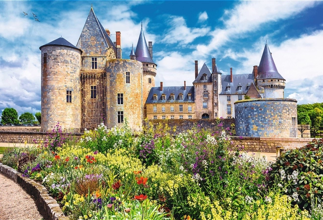 Puzzle Trefl 2v1 cu Castelul Sully-sur-Loire, Franța 1500 piese și lipici