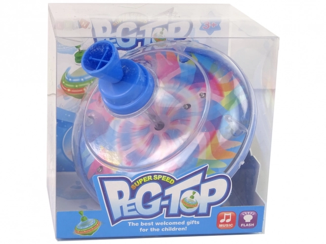 Top de jucărie cu LED-uri și muzică