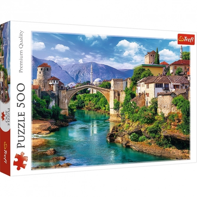 Puzzle Trefl Podul Vechi din Mostar 500 piese