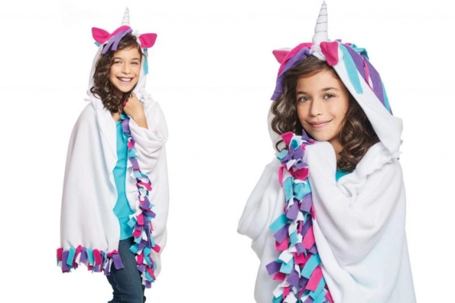 Pătură cu motiv de unicorn pentru copii