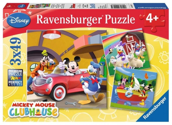 Puzzle Clubul lui Mickey 3x49 Piese