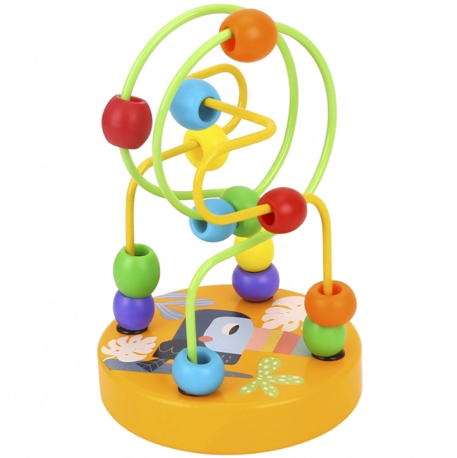 Jucărie lemnoasă motrică labirint Tooky Toy