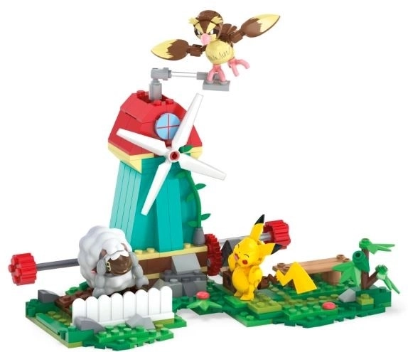 set construcție pokemon moara de vânt veselă