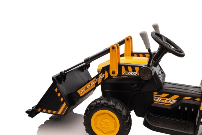 Tractor electric cu lingură galben