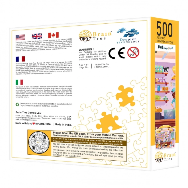 Puzzle magazinul de animale de companie 500 piese