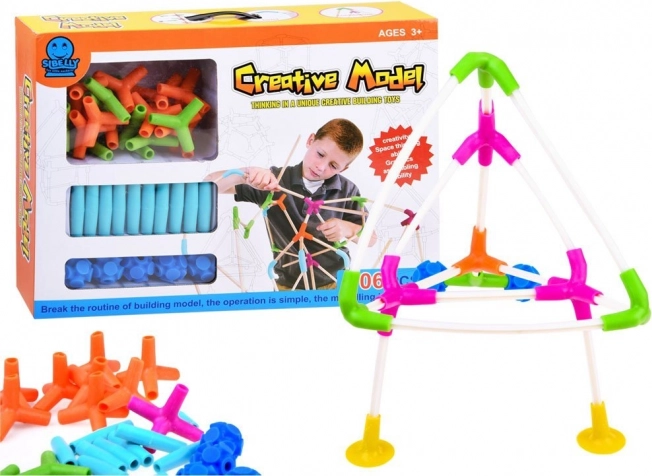 Set de construcție creativ 4M Sticks pentru copii